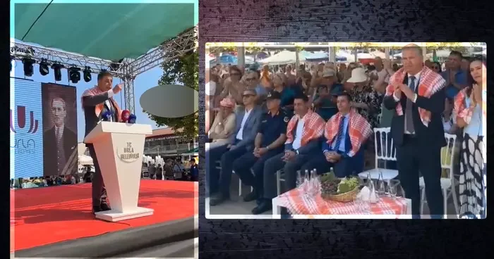Protokolde büyük kriz! Cemil Tugay ile Kaymakam arasındaki Alkış gerginliği kameralarda...
