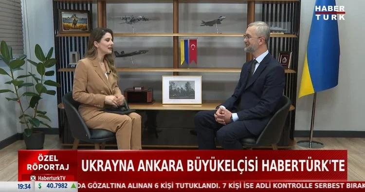 Ukrayna Ankara Büyükelçisi Celal den Habertürk e açıklamalar Video