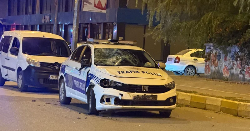 Iğdır da polis aracı ile motosiklet çarpıştı: İki ağır yaralı