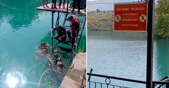 Göle girmek tehlikelidir tabelasına aldırmayıp suya atladı: Ekipler cesedini buldu Antalya Haberleri