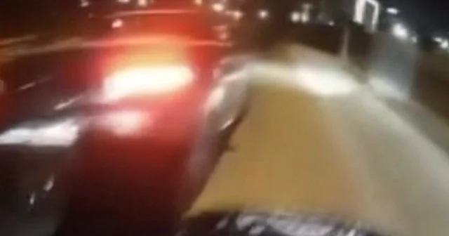 Motosiklet sürücüsünün hayatını kaybettiği kaza kamerada VİDEO İZLE
