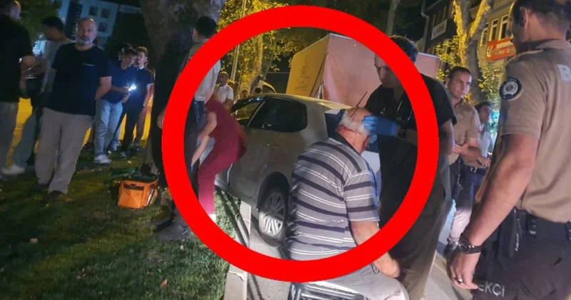 Işıkta yavaşlayan kamyonete çarpıp refüje çıktı