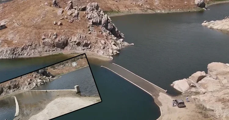 30 yıl önce yapılmıştı... Baraj suyu çekilince ortaya çıktı!