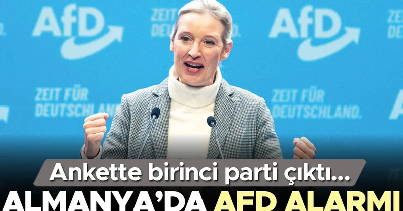 Ankette birinci parti çıktı: Almanya’da AfD alarmı