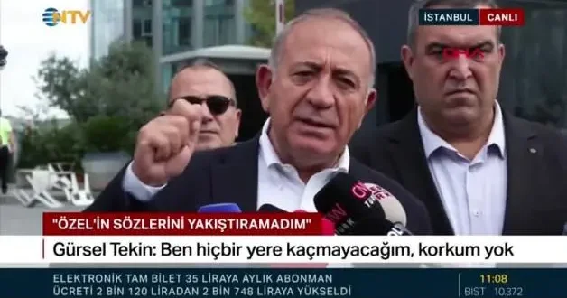CHP li Gürsel Tekin açtı ağzını yumdu gözünü Ben Özgür Özel in abisiyim; bu cümlesi kendisine hiç yakışmamıştır dedi