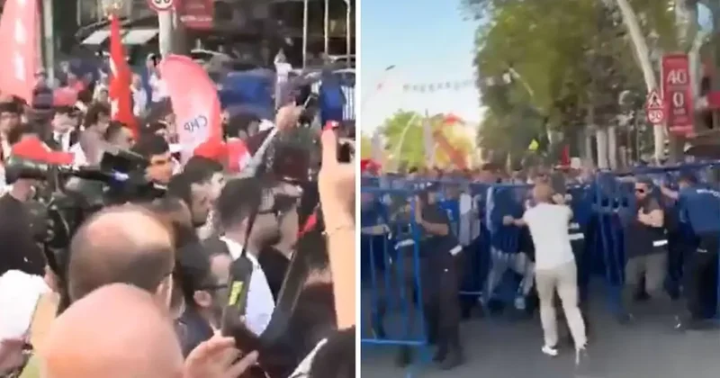 CHP Gençlik Kolları ve Polis Arasında Gerginlik: Vesayete Karşı, Demokrasi İçin! Mitingi Öncesi Arbede