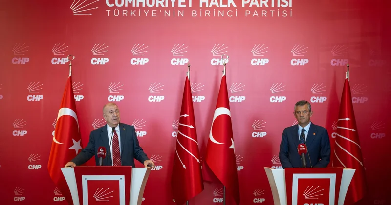 Özgür Özel ve Ümit Özdağ, CHP Genel Merkezi nde bir araya geldi