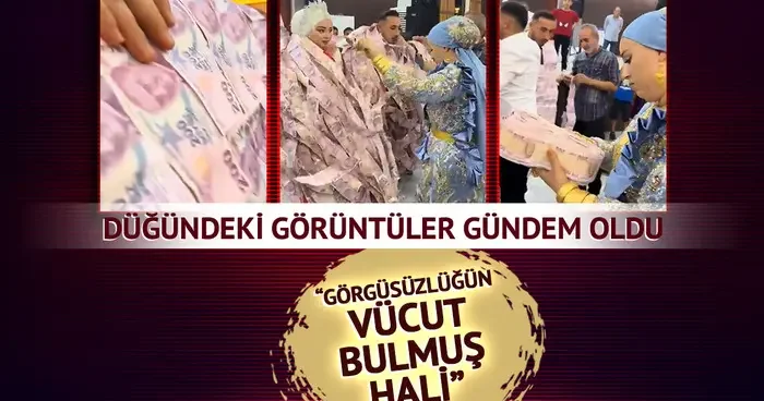 Valizle getirildi, gelinle damada giydirildi! Aşiret düğünündeki görüntüler gündem oldu: Görgüsüzlüğün vücut bulmuş hali