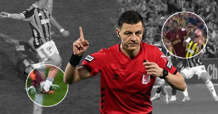 Fenerbahçe Trabzonspor maçında 8 dakikada 2 VAR incelemesi: Kırmızı kart ve gol iptali...