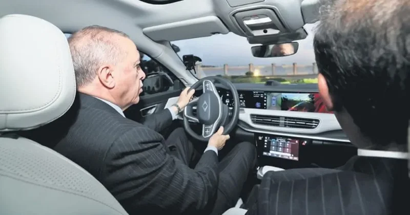 Togg’un yeni modeli T10F ile ilk sürüş Başkan’dan
