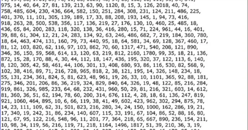 Rastgele sayılar gibi duruyor ama 60 milyon dolarlık hazinenin şifresi: Çözen milyoner olacak Sözcü Gazetesi
