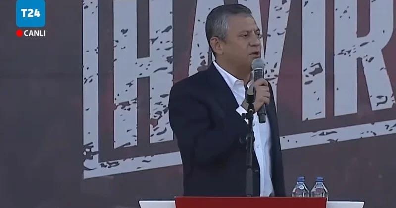 Özel, Ankara mitinginde Erdoğan a seslendi: Bu meydanda senin gibi korkanlar değil, senden korkmayanlar var!