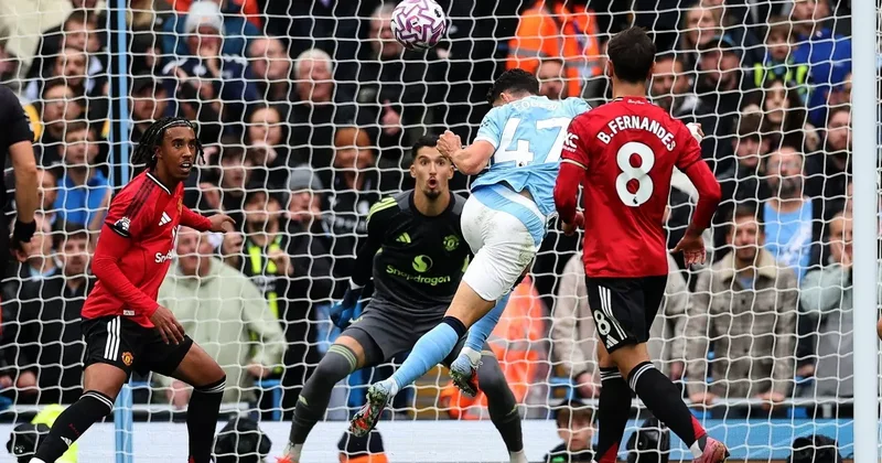 Manchester derbisinde kazanan Maviler