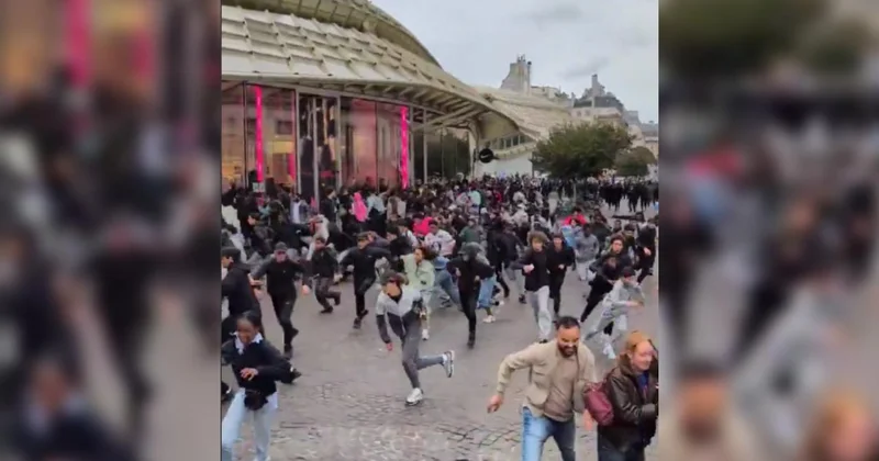 Paris te bedava tavuk izdihamı