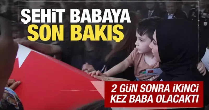 Manisa şehidini gözyaşlarıyla uğurladı! 2 gün sonra ikinci kez baba olacaktı...