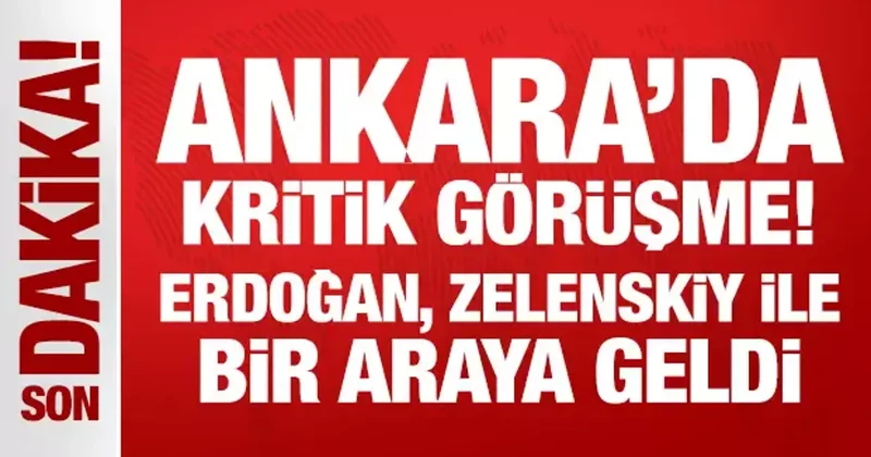 Son Dakika: Erdoğan, Ukrayna Devlet Başkanı Zelenskiy ile bir araya geldi