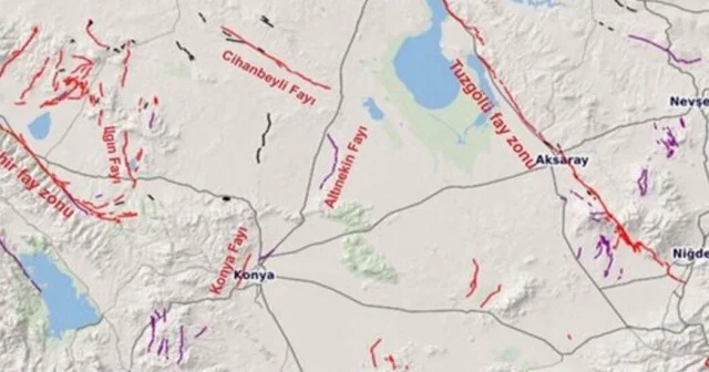 Konya da fay hattı nereden geçiyor: Konya depremde en riskli ilçeler hangisi? Konya fay sorgulama Son Dakika Haberleri