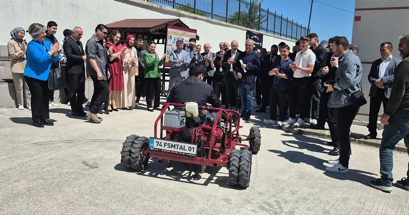 Lise öğrencileri elektrikli gokart üretimi