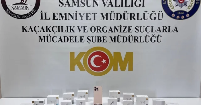 Samsun da kaçak elektronik ürün operasyonunda 1 kişi yakalandı Samsun Haberleri