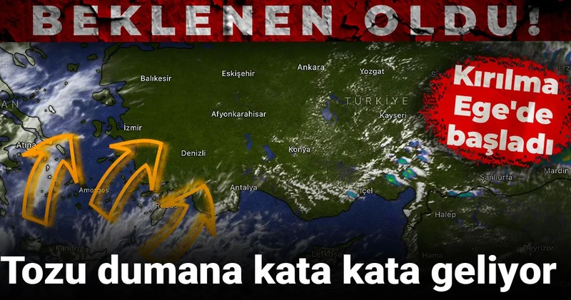 Beklenen oldu! Kırılma Ege de başladı: Tozu dumana kata kata geliyor