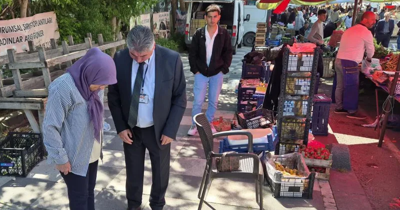 Pazarda boy kilo sürprizi: Hem şaşırttı hem güldürdü