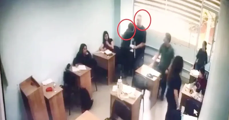 Kurstaki öğrenciye bıçaklı saldırı