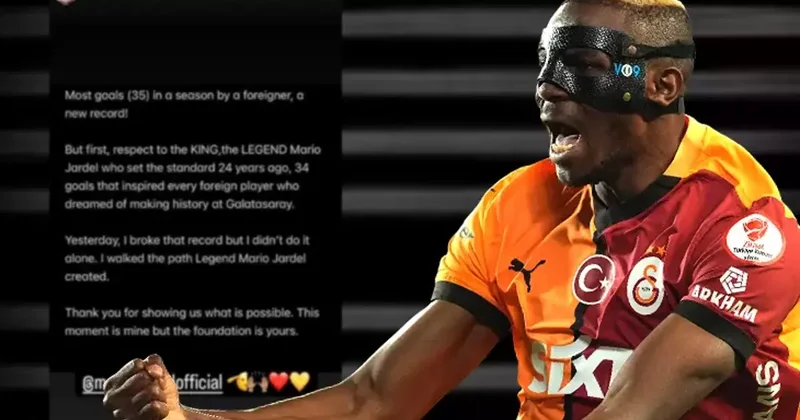 Victor Osimhen den Mario Jardel paylaşımı! Açtığı yolda yürüdüm Fanatik Gazetesi Galatasaray (GS) Haberleri Spor
