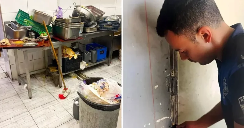 Restoranda mide bulandıran görüntüler! Denetime gelen ekipler süresiz mühürledi