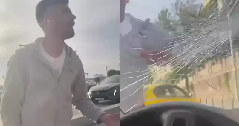 Fatih’te taksici uygulama üzerinden çağırılan aracın önünü kesip camını kırdı