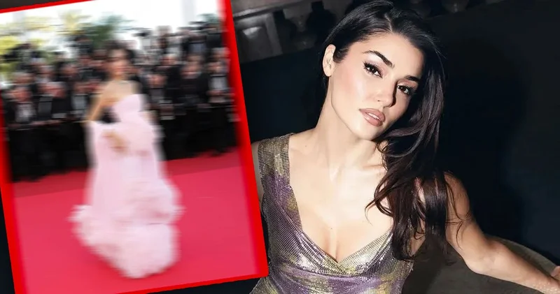 Cannes kırmızı halısında Hande Erçel rüzgarı