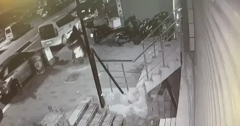 Şişli de motosiklet hırsızı kamerada