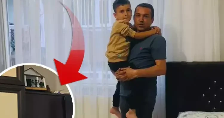5 yaşındaki çocuğun odasına girip yuva yaptı... Küçük Hamza artık başka odada uyuyor