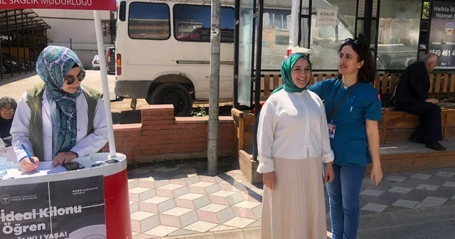 Osmaneli de vatandaşların kiloları kontrol edildi Bilecik Haberleri