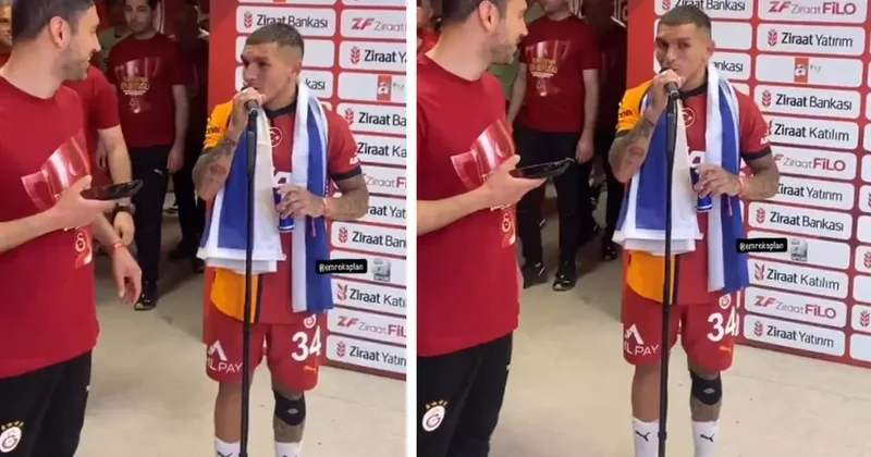 Galatasaray da Lucas Torreira dan Okan Buruk a olay şaka