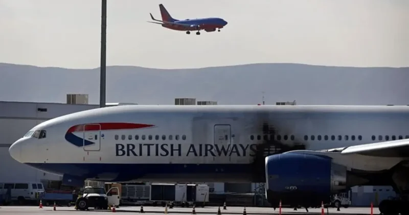 Pilot sağını solunu karıştırdı, uçak alev aldı