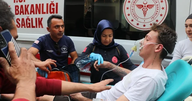 Korku evi nde testere tamiri sırasında çıkan yangında 3 kişi yaralandı Antalya Haberleri