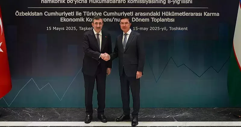 Cumhurbaşkanı Yardımcısı Yılmaz, Özbekistan Başbakan Yardımcısı Kuçkarov ile görüştü