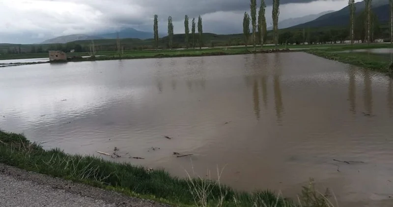 Erzincan’da sağanak sonrası bazı tarım arazileri su altında kaldı Güncel haberler