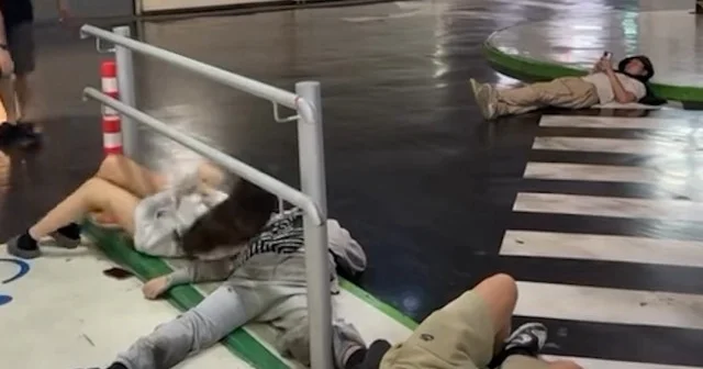 İsrailliler siren sesi duyunca yerin altına sığındı: Otoparklarda yattılar VİDEO İZLE