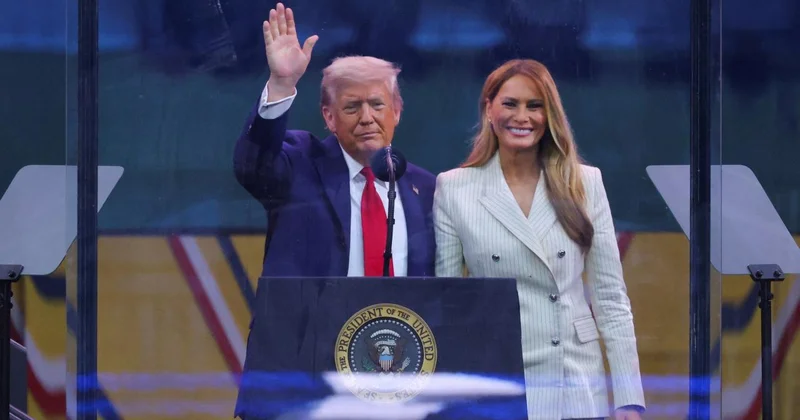 ABD Başkanı Trump askeri geçit törenine katıldı