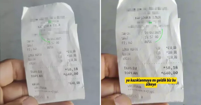 Almanya dan gelen gurbetçi yemek hesabını görünce şoke oldu: Kazıklanmaya mı geldik?