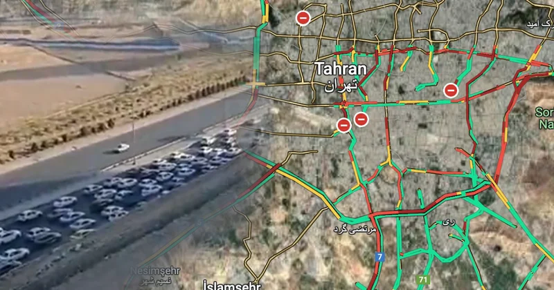 Tahran da yollar kilitlendi: Halk akın akın şehri terk ediyor Sözcü Gazetesi