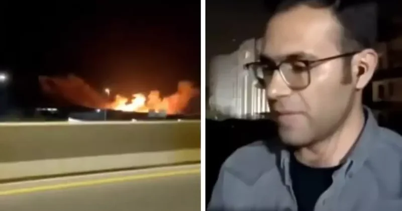 Patlama seslerinin arasında anlattı! İşte Tahran da son durum