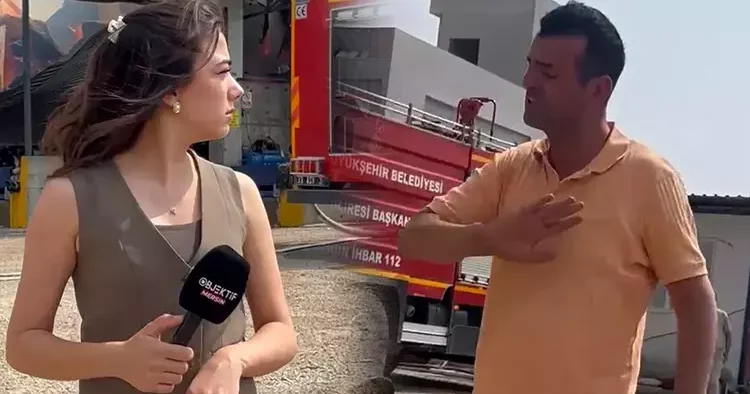 Kayıt alınmasından rahatsız oldu, basın mensubunu engellemeye çalıştı