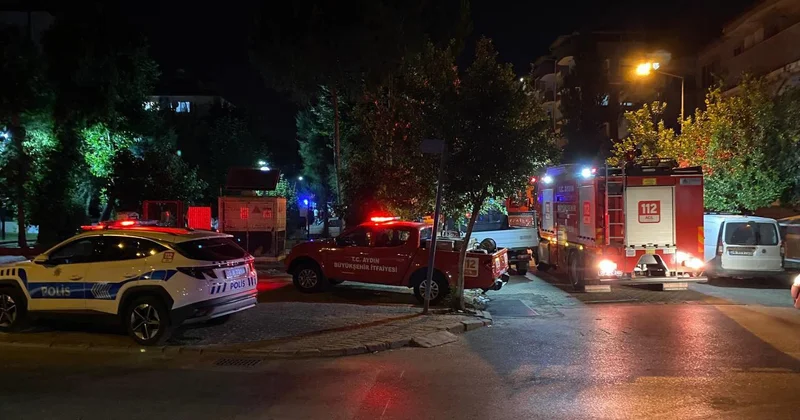 Yangında mahsur kalan kadın demir parmaklıklar kesilerek kurtarıldı