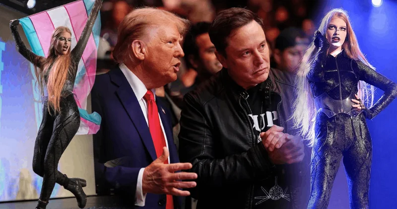Trump karşıtı gösteride sahne alan Musk’ın kızı dünyayı salladı