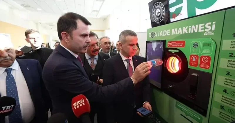 Bakan Kurum duyurdu! 6 ile daha Depozito İade Makineleri kuruluyor