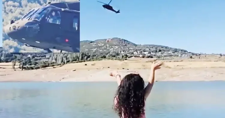 Sikorsky’yle havalara uçuran selamlaşma