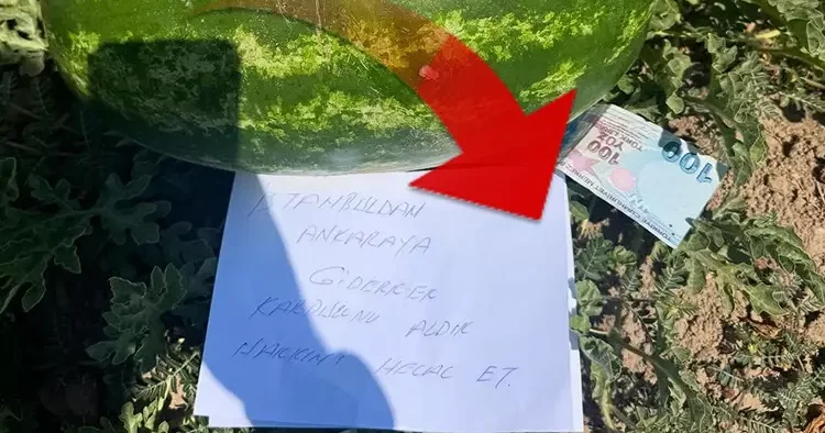 Tarlasındaki notu görünce duygulandı: Böyle güzel yürekli insanlar var mı hala?