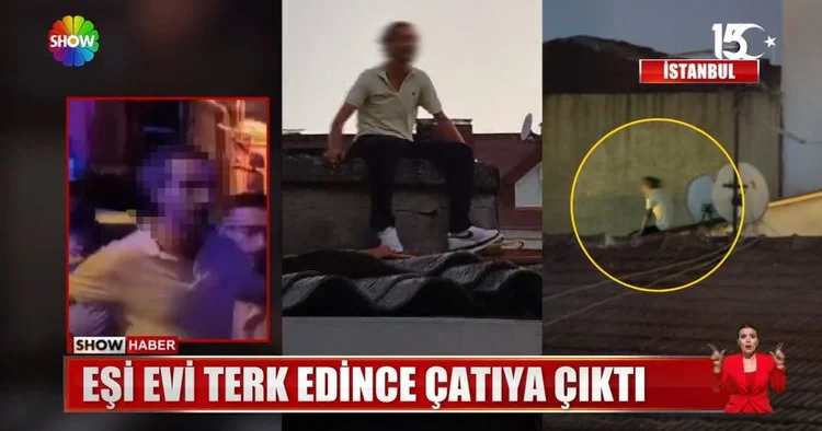 Çatıya taşan aile dramı!